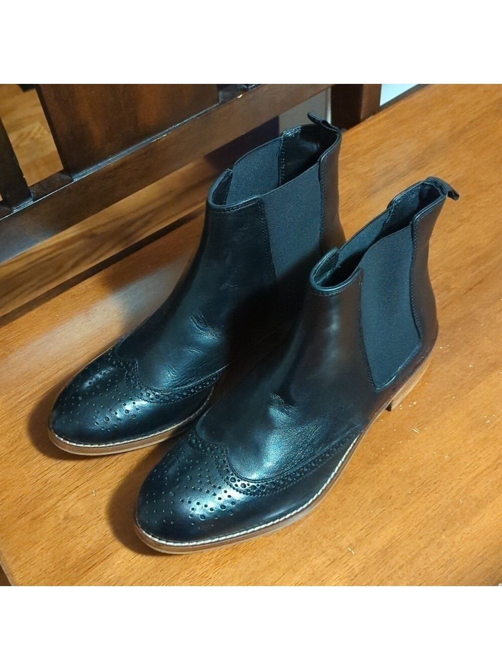 Dune London Black Western Boots Women's Size 10.5 EU 41